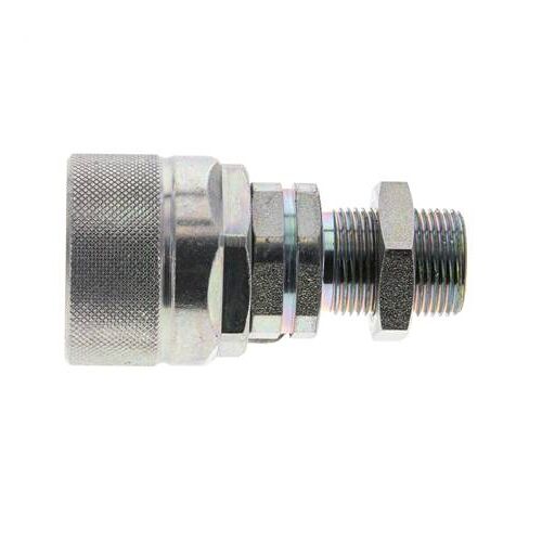 Acier DN 12.5 Coupleur hydraulique Bouchon 14 mm S Bague de compression Cloison ISO 14541/8434-1 D M36 x 2