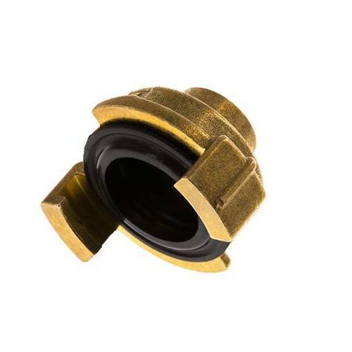 Coupleur femelle 3/8'' en laiton pour tuyau d'arrosage GEKA [2 pièces].