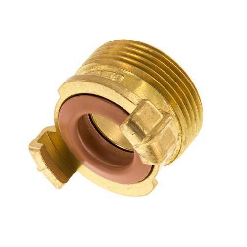 Coupleur en laiton pour tuyau d'arrosage GEKA mâle 1 1/4'' KTW