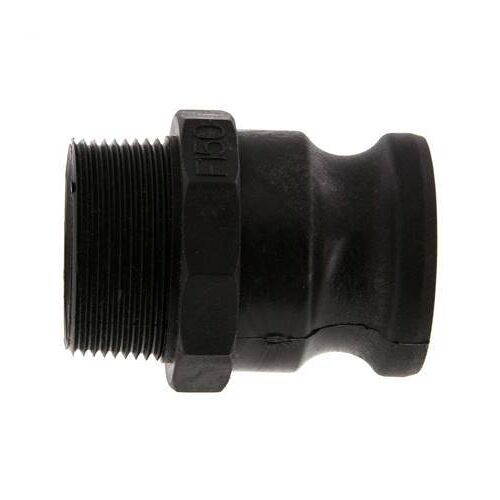 Accouplement Camlock DN 40 (1 1/2'') en polypropylène R 1 1/2'' Filetage mâle Type F MIL-C-27487 [2 Pieces]