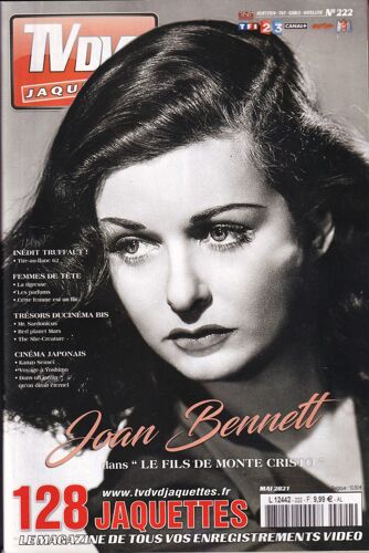 Tv Dvd Jaquettes N° 222 - Mai 2021 - Joan Bennett / 128 Jaquettes : Un Inédit Truffaut, Femmes De Tête, Trésors Du Cinéma Bis, Cinéma Japonais