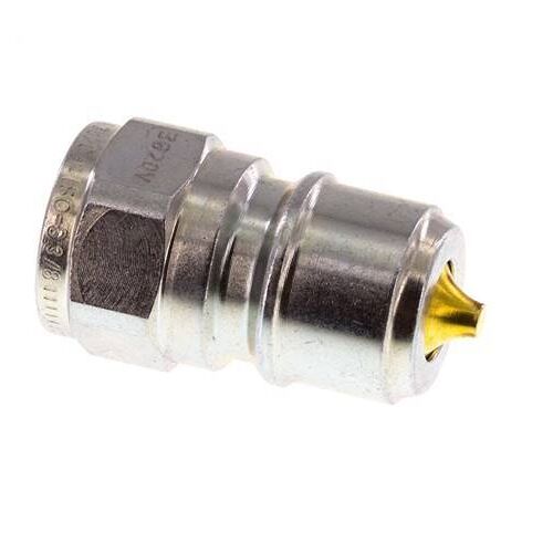 Coupleur en acier DN 10 pour machine à laver Bouchon G 3/8 pouce filetage mâle double obturation