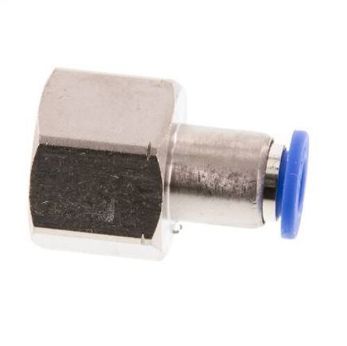 Raccord enfichable 6mm x G3/8'' avec filetage femelle Laiton/PA 66 NBR [2 Pièces]
