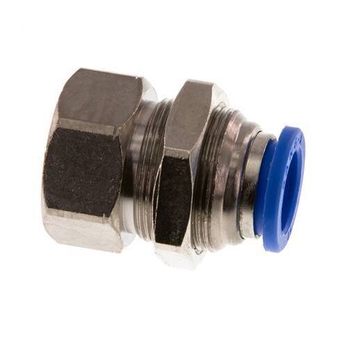 raccord enfichable 12mm x G1/4'' avec filetage femelle Laiton/PA 66 NBR Bulkhead