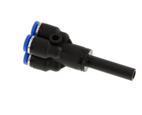4mm x 6mm Manifold en Y à 4 voies avec raccord enfichable Laiton/PA 66 NBR