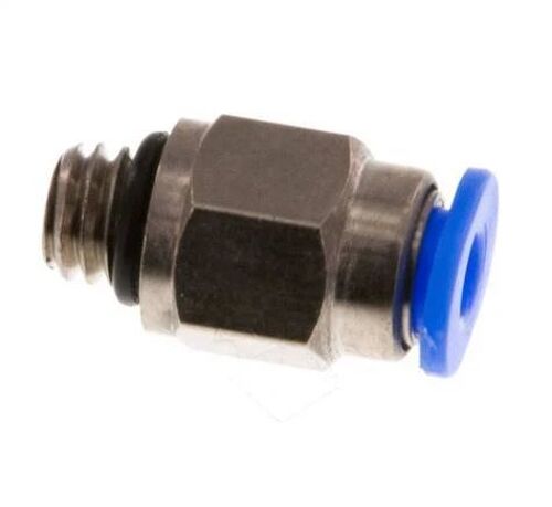 Raccord enfichable 3mm x M 6 à filetage mâle Laiton/POM NBR Conception compacte [2 Pièces].