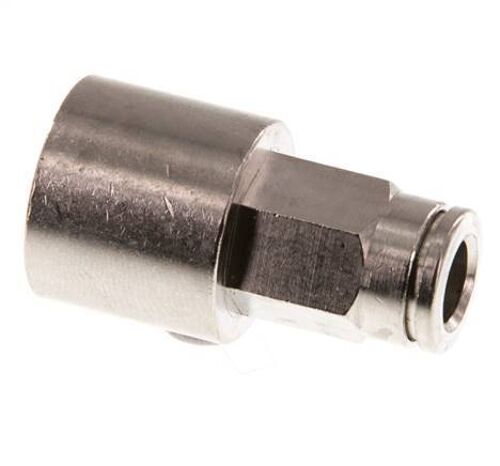 Raccord enfichable 6mm x G1/4'' avec filets femelles Laiton FKM [2 Pièces].