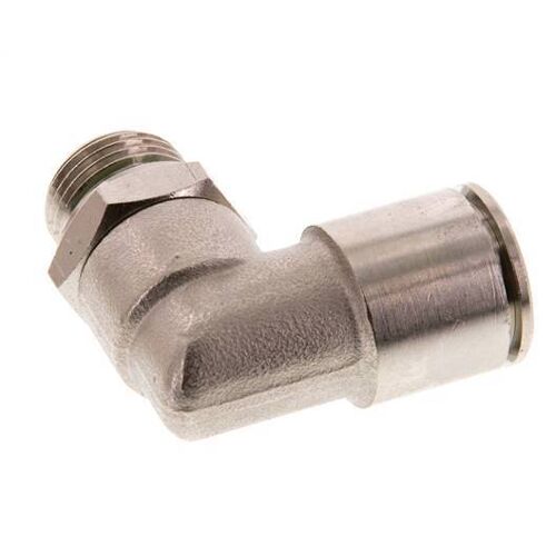 raccord coudé 90deg 14mm x G3/8'' avec filets mâles laiton FKM rotatif