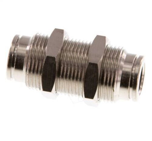 raccord enfichable 8mm Laiton NBR Bulkhead