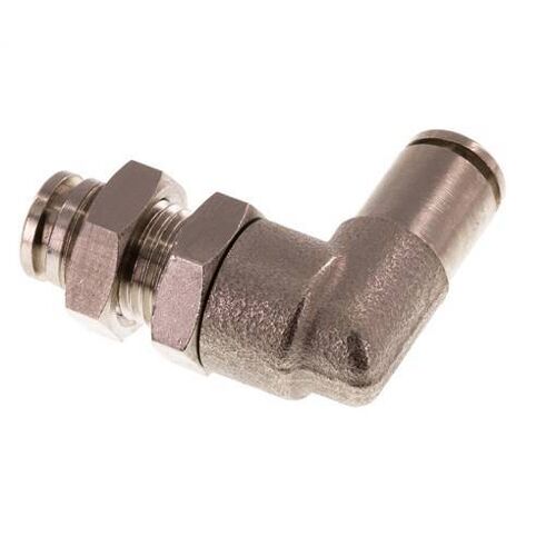 raccord enfichable coudé 90deg 4mm laiton NBR Bulkhead