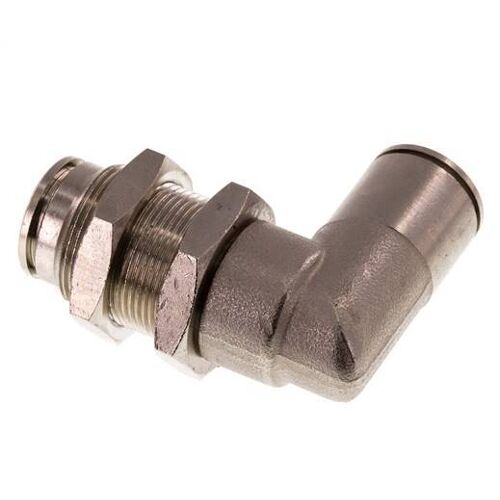 raccord enfichable coudé 90deg 12mm laiton NBR Bulkhead