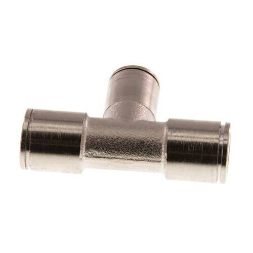 Raccord enfichable en T 8mm x 10mm Laiton NBR