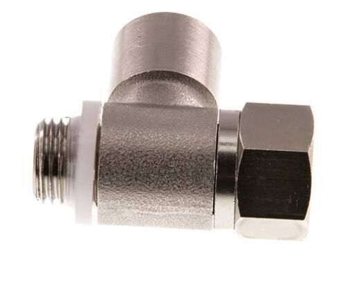 Clapet anti-retour pilote G1/4'' coude mâle-femelle laiton 0.5-10bar (7-145psi)