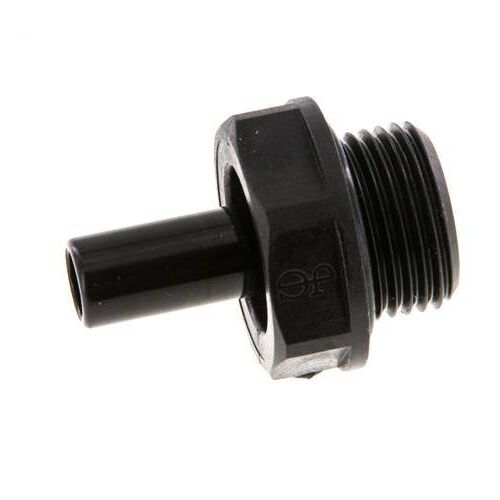 Raccord enfichable 8mm x G3/8'' avec filetage mâle POM NBR [5 pièces].