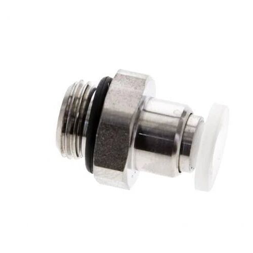 raccord enfichable 4mm x G1/8'' à filetage mâle PA/Acier inoxydable EPDM