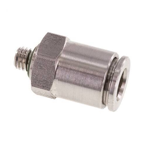 Raccord enfichable 6mm x M 5 avec filetage mâle Acier inoxydable FKM