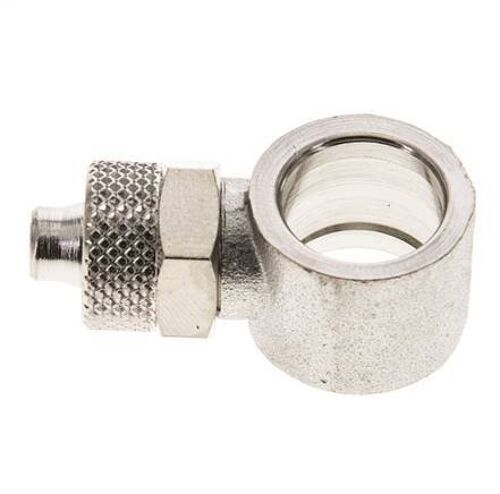 8x6 & G1/4'' Raccord Banjo à poussoir en laiton nickele [2 Pièces]