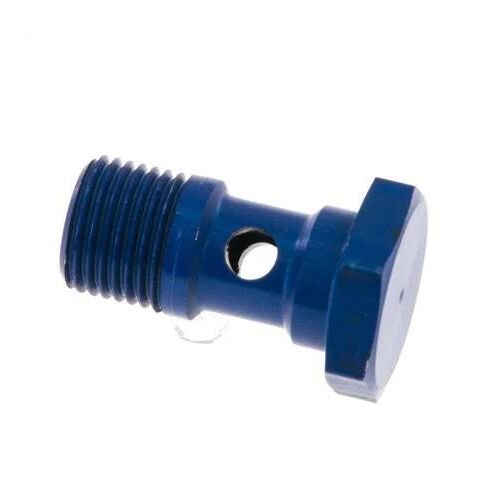 Boulon banjo en aluminium à 1 voie avec filetage mâle G1/8'' L19mm [5 pièces].