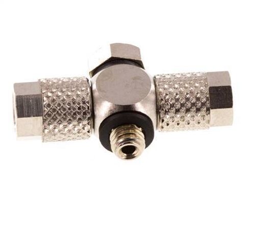 5x3 & M5 Laiton Nickele Banjo Te Raccord Poussoir Filetage Mâle Joint Torique [10 Pièces]