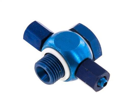 4.3x3 & G1/8'' Te Banjo en Aluminium Raccord à Emboîtement Filetage Mâle avec Joint Torique [10 Pieces]