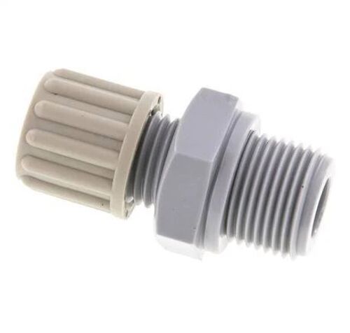 Raccord à compression droit 8x6mm & G3/8'' PA avec filetage mâle 10 bar [2 pièces].