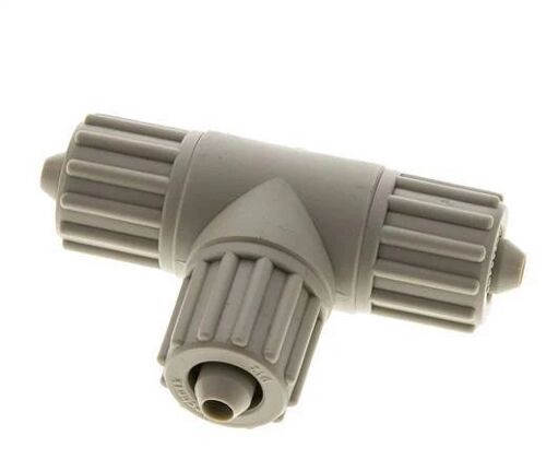 12x6mm PP T-Form Tee Raccord De Compression 10 Bar PVC Et PA