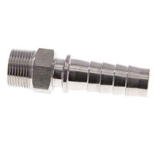 Pilier de tuyau 19x33 mm & R3/4'' en acier inoxydable 1.4301 avec filetage mâle DIN EN 14423