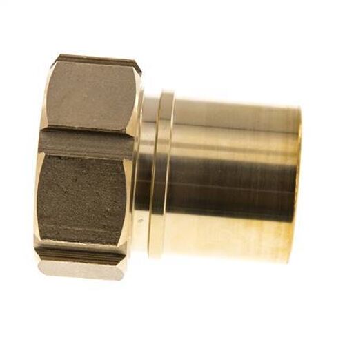 50 Mm (2'') & G2'' Laiton Raccord De Tuyau Écrou À Joint Plat Polyuréthane Colliers De Sécurité EN 14420-5 (DIN 2817)