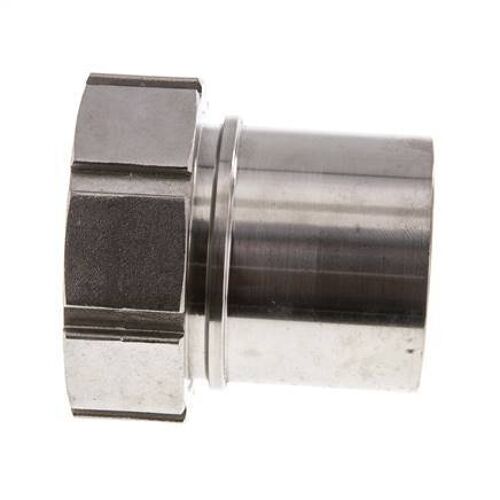 75 mm (3'') & G3'' Acier inoxydable 1.4401 Barre de tuyau Écrou-union Joint plat PTFE Colliers de securite EN 14420-5 (DIN 2817)