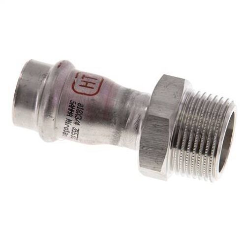 Raccord à sertir - 18mm Femelle & R 3/4'' Mâle - Acier inoxydable