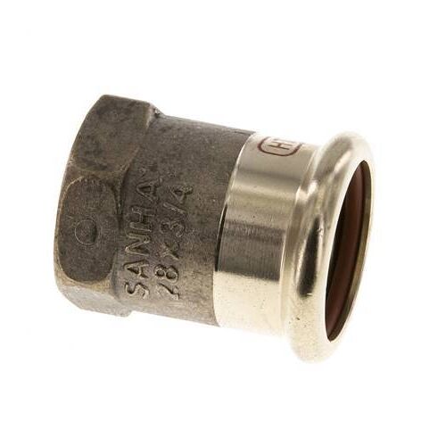 Raccord à sertir - 28mm Femelle & Rp 3/4'' Femelle - Alliage de cuivre