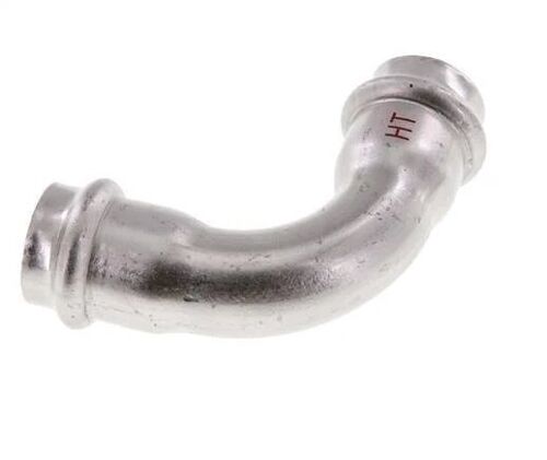 Raccord à sertir coudé 90deg - 22mm Femelle - Acier inoxydable