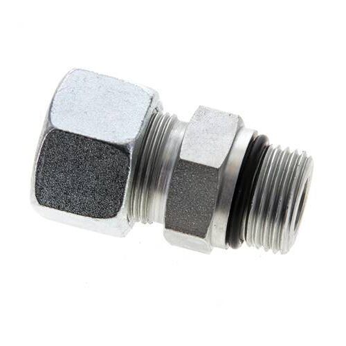16S & UNF 7/8''-14 Raccord droit de coupe en acier zingue à filetage mâle 400 bar ISO 8434-1