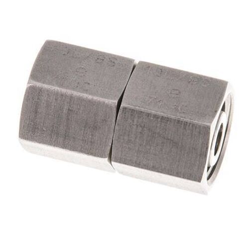 10L Acier inoxydable droit avec pivot 315 bar Joint torique FKM Cône d'étanchéité ISO 8434-1