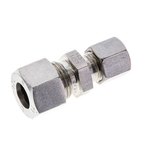 Raccord de coupe droit en acier inoxydable 8L et 12L 315 bar ISO 8434-1