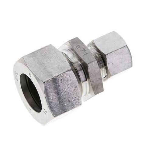 Raccord de coupe droit en acier inoxydable 12L & 22L 160 bar ISO 8434-1