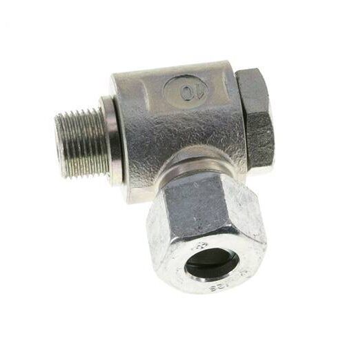 12S & G3/8'' Raccord tournant en acier zingue avec filetage mâle 400 bar rotatif ISO 8434-1