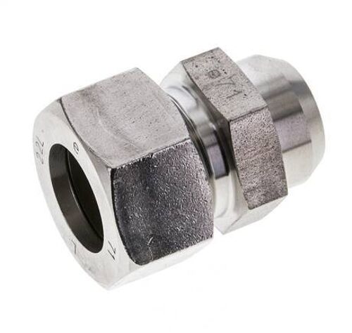 Raccord de coupe droit en acier inoxydable 22L et 27mm avec embout à souder 160 bar ISO 8434-1
