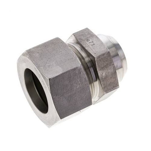 Raccord de coupe droit en acier inoxydable 38S & 44mm avec embout à souder 315 bar ISO 8434-1
