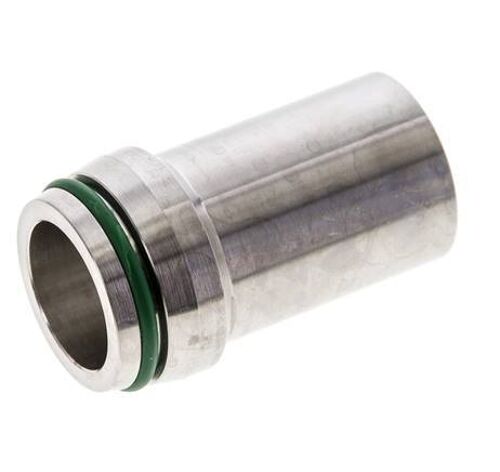 25x3mm Acier inoxydable droit avec bout à souder 400 bar FKMO-anneau ISO 8434-1