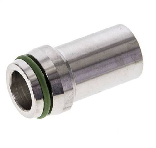 20x2mm Acier inoxydable droit avec bout à souder 400 bar FKMO-anneau ISO 8434-1