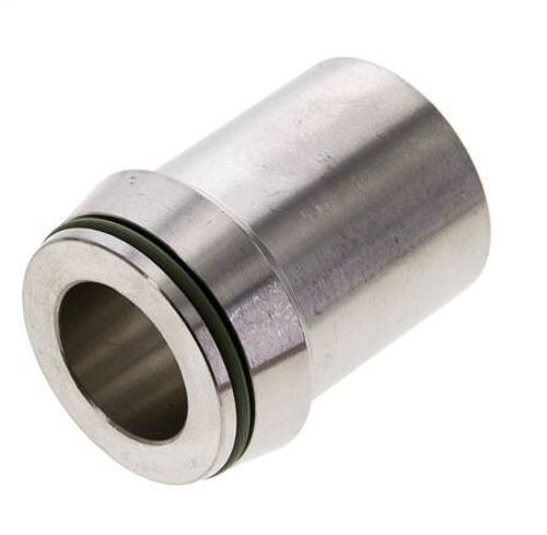 38x7mm Acier inoxydable droit avec extrémité à souder 315 bar FKMO-anneau ISO 8434-1