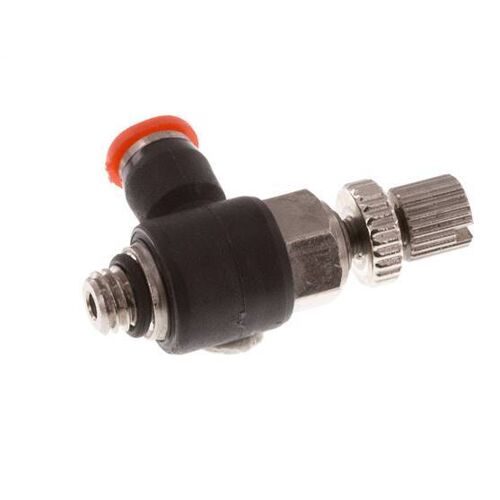Coude d'entrée pour silencieux 3 mm - M5 laiton/PBT