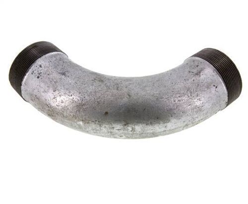Tube coudé à 90deg R2 1/2'' Fonte 25bar (351.25psi)