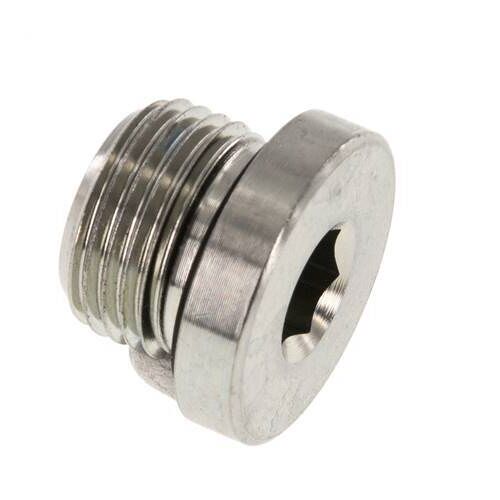 Bouchon M18 X 1.5 Acier NBR avec Hexagone Interne 400bar (5620.0psi) [2 Pièces]