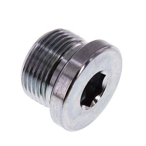 Bouchon M22 X 1.5 Acier FKM avec Hexagone Interne 400bar (5620.0psi) [2 Pièces]