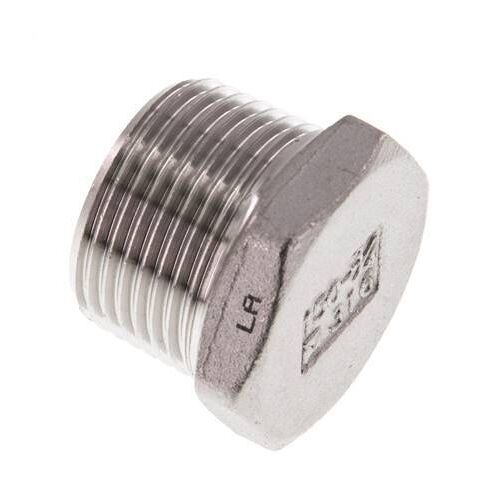 Bouchon R3/4'' En Acier Inoxydable Avec Hexagone Externe 16bar (224.8psi) [2 Pièces].