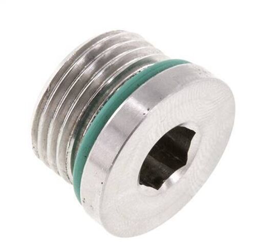 Bouchon Unf 3/4inch-16 Acier Inoxydable Fkm Avec Hexagone Interne 630bar (8851.5psi)