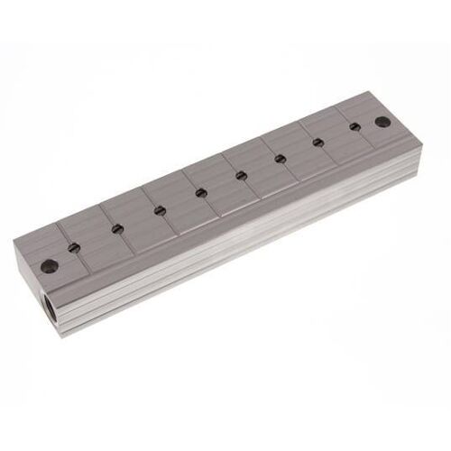 Barre de distribution avec vannes à bille 2xG3/8'' - 8xG1/4'' Acier inoxydable PN 10