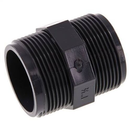 Mamelon double réducteur G1 1/2'' PVC-U 16bar (224.8psi) EN 1452-3 [2 Pièces]